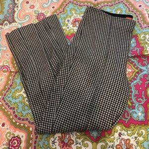 Anthropologie Houndstooth Kick Flare Pants